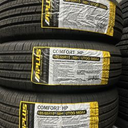 185/65/15 A Plus 4 NEW TIRES INSTALLED AND BALANCED 40,000 Miles Warranty 