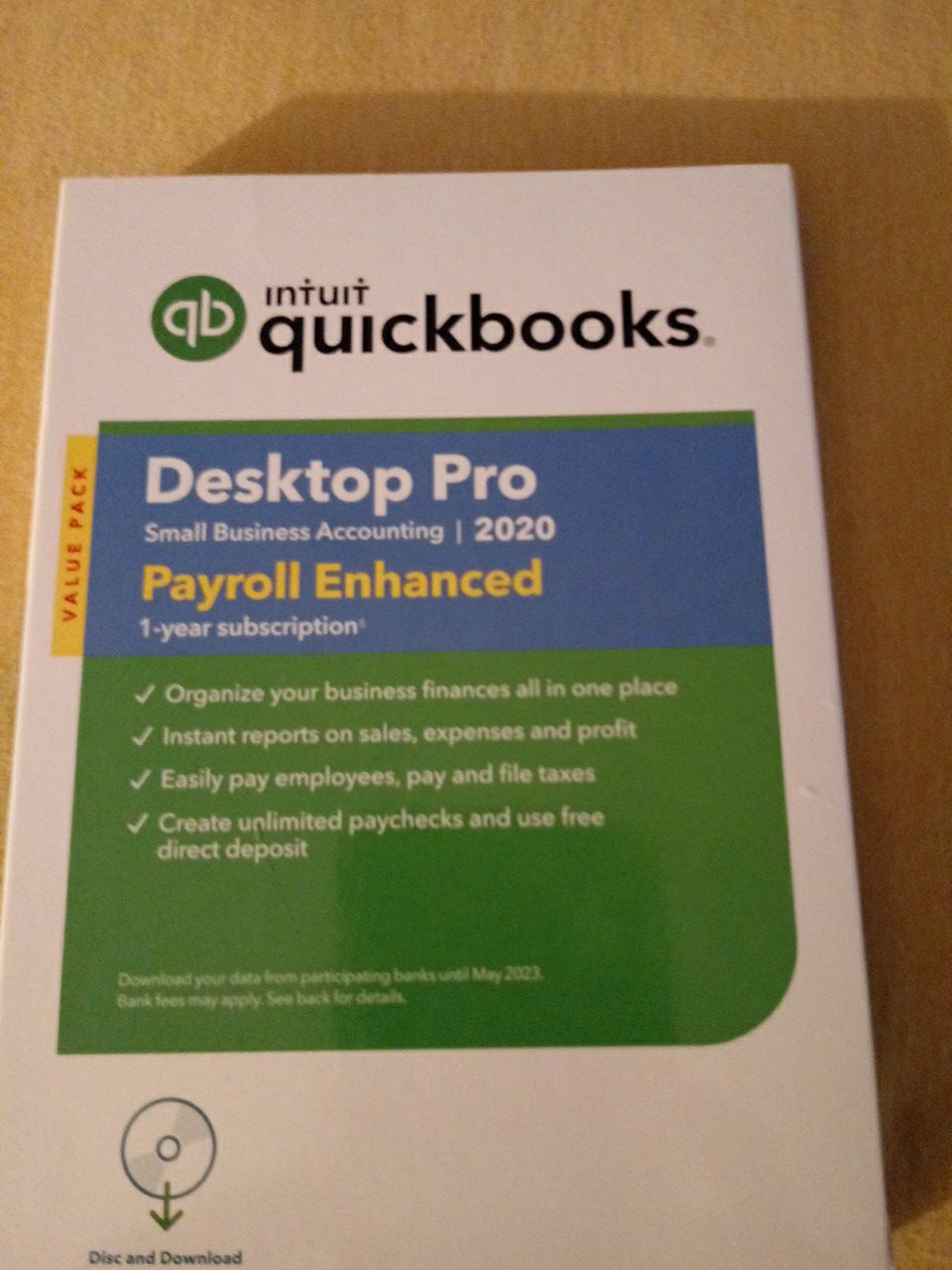 Intuit QuickBooks Desktop Pro 2020 payroll enhanced