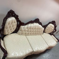 <Hand-carved Kimball Victorian Loveseat.  Hand-carved Kimball Victorian original price $3600