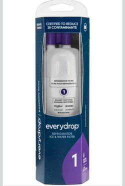 everydrop by Whirlpool Ice and Water Refrigerator Filter 1, EDR1RXD1, single package, purple. New$30 Pick Up