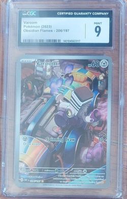 2023 Pokemon Varoom Illuatration Rare Card 206/197 Graded CGC 9 Mint - Holo - Obsidian Flames