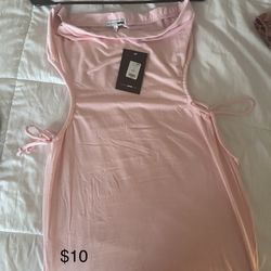 Strapless Pink Dress