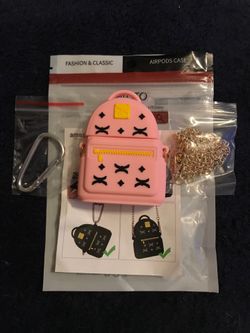 AirPods “Pink Book Bag” Case Cover for Apple AirPods 1&2.