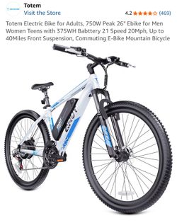 Totem Victor 2.0 Electric Mountain Bike