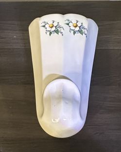 McCoy Pottery Floral Country Wall Pocket Vase