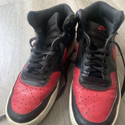 Nike Court Vision Mid Black/University Red Men’s Size 8.5