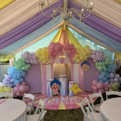 Tent With Drape And Decor 