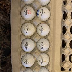 Used Callaway Warbird golf balls