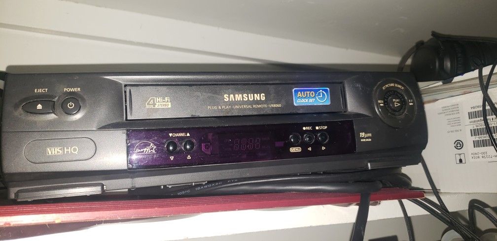 Video Tape Plays And Record