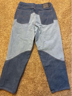 Y2K Levi's Skateboarding Super Baggy Jeans Seeing Double Two Tone Men Size 36x34