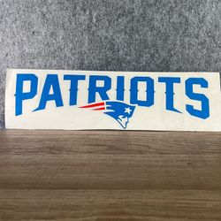 New England Patriots decal sticker Oracal 651