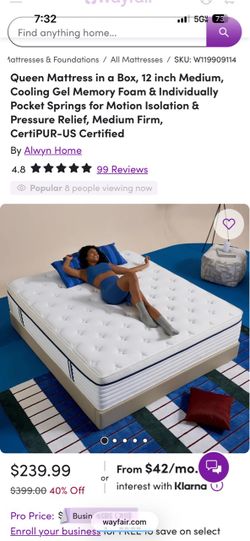 New bed mattress queen