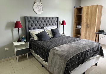 Gray Tufted Upholstered Queen Bed Frame