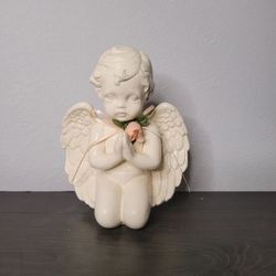 Decorative Angel Figure Antique White Decorative Angel  Ornament Angel Child prays


