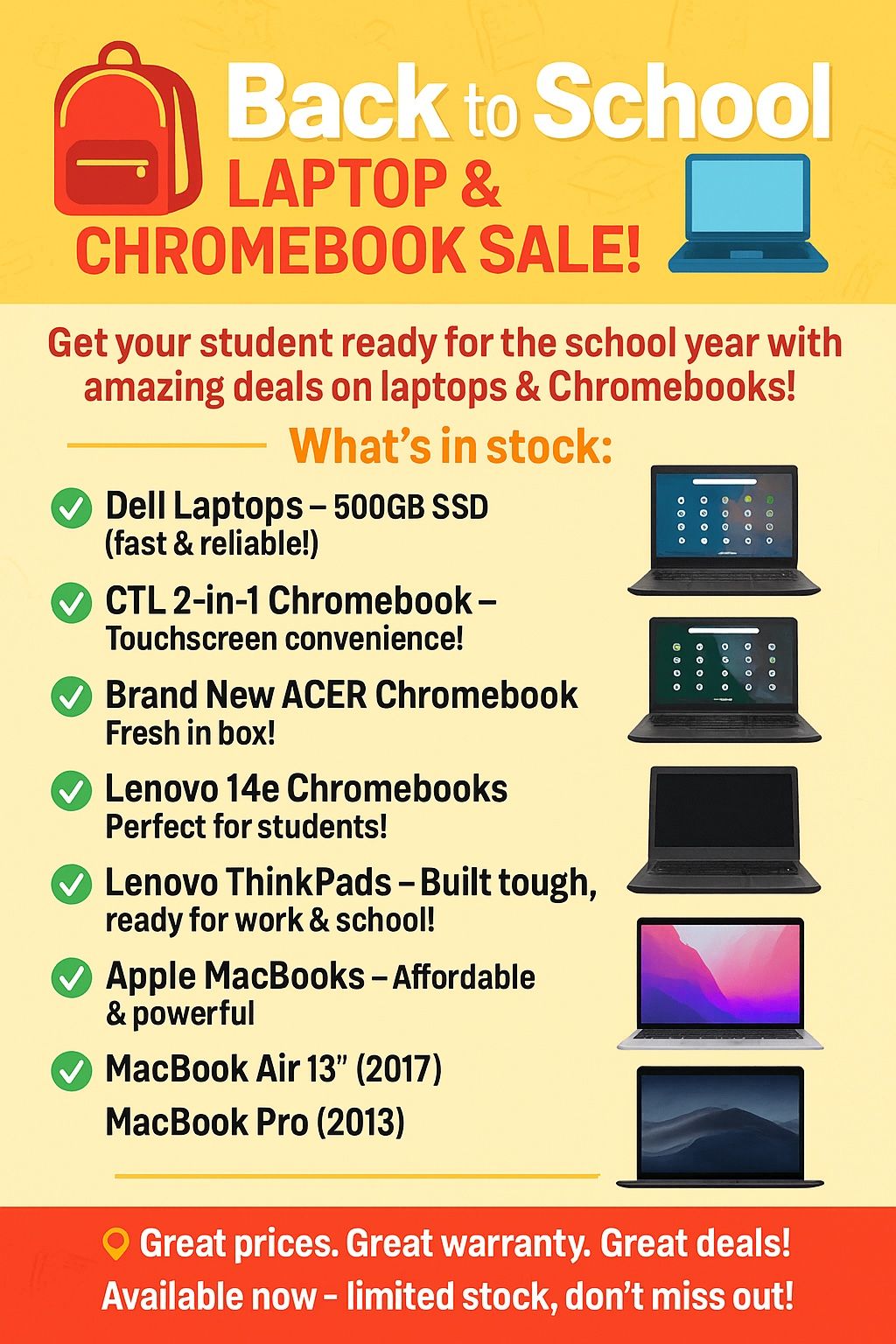Laptops & Chromebooks