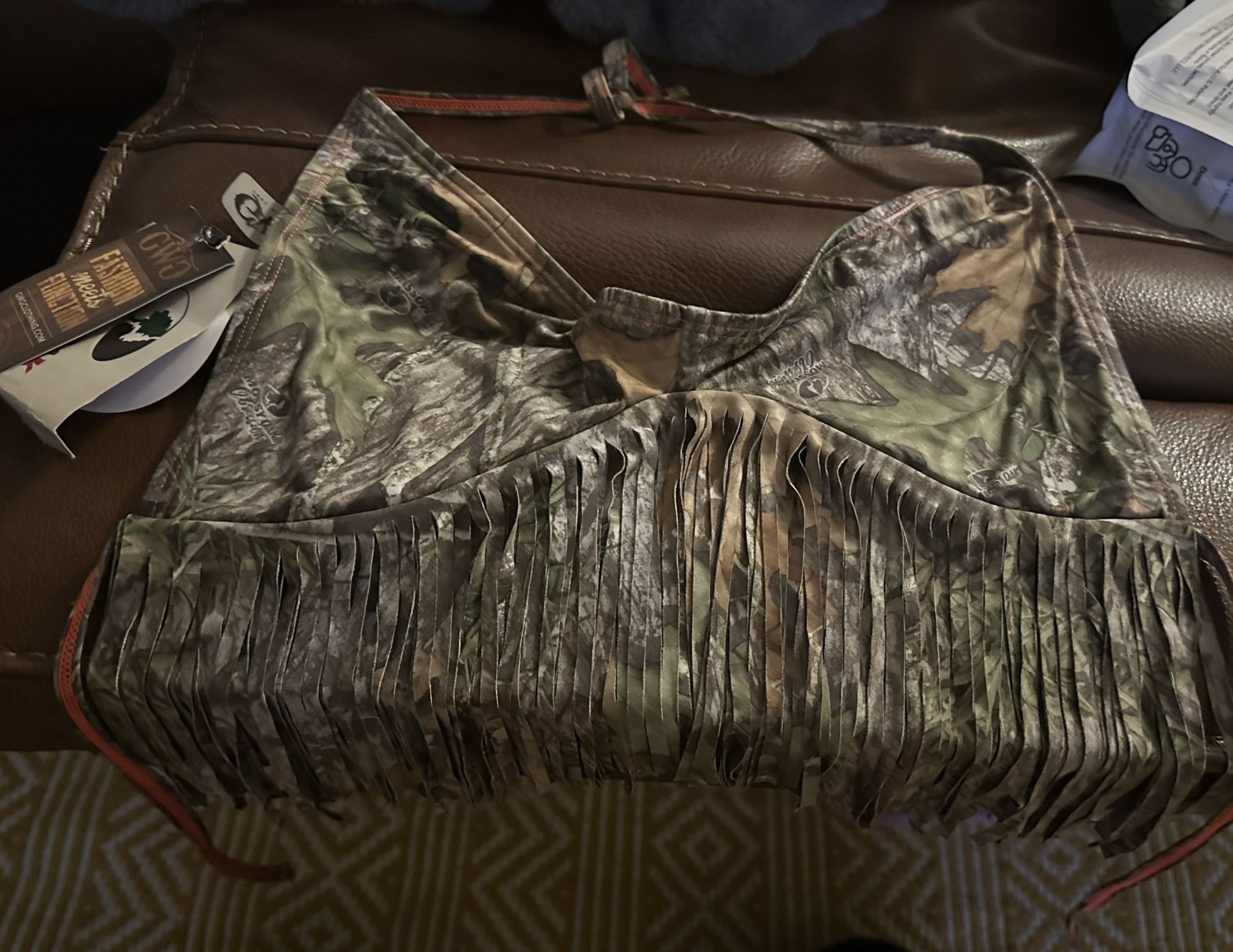 Mossy Oak Camouflage Bikini Top Only - Size Medium