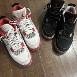 Jordan 4 Bred & Fire Red Pack Bundle
