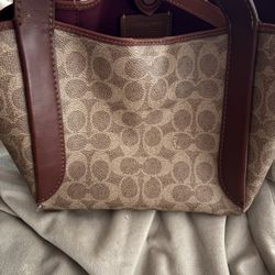 Brown Coach Crossover Purse 