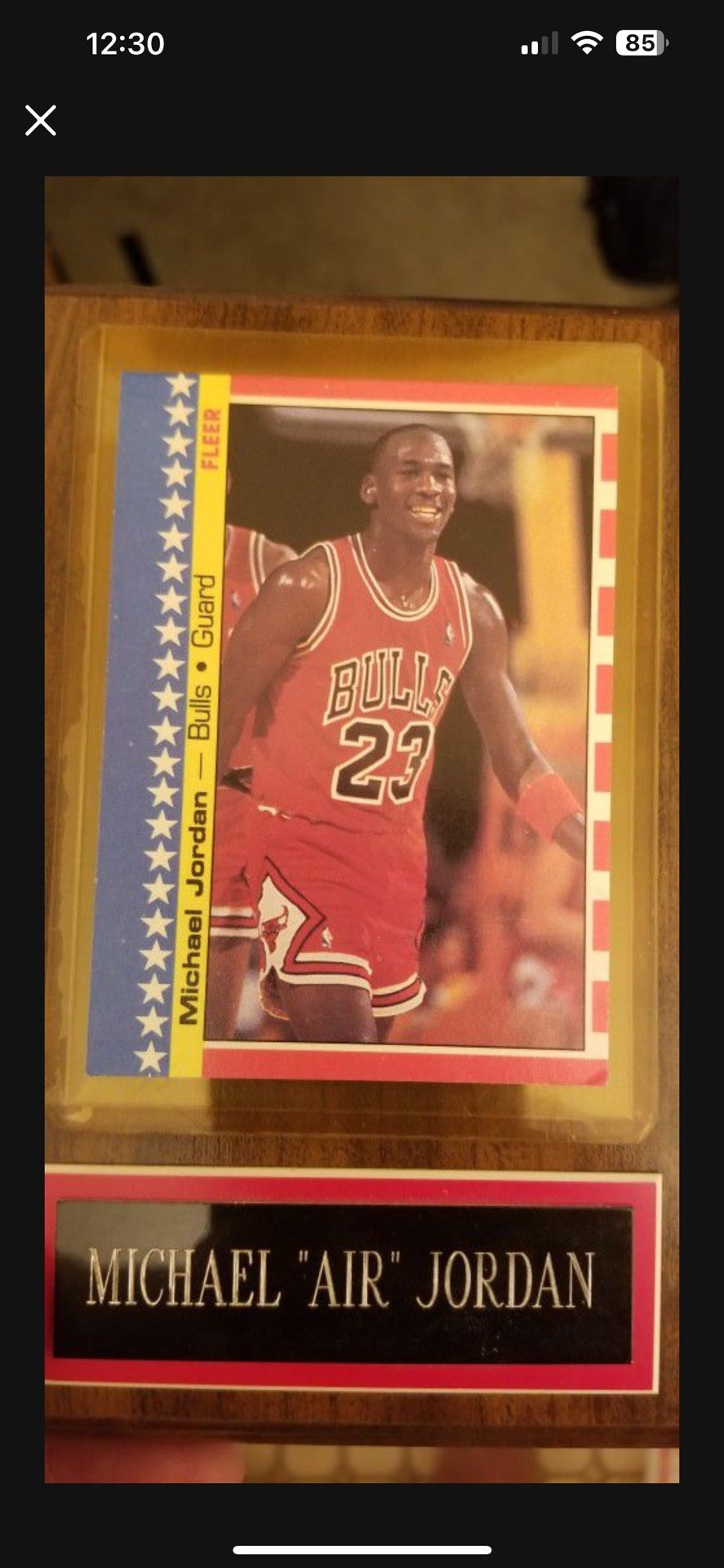 1987 Jordan Fleer sticker Card RARE