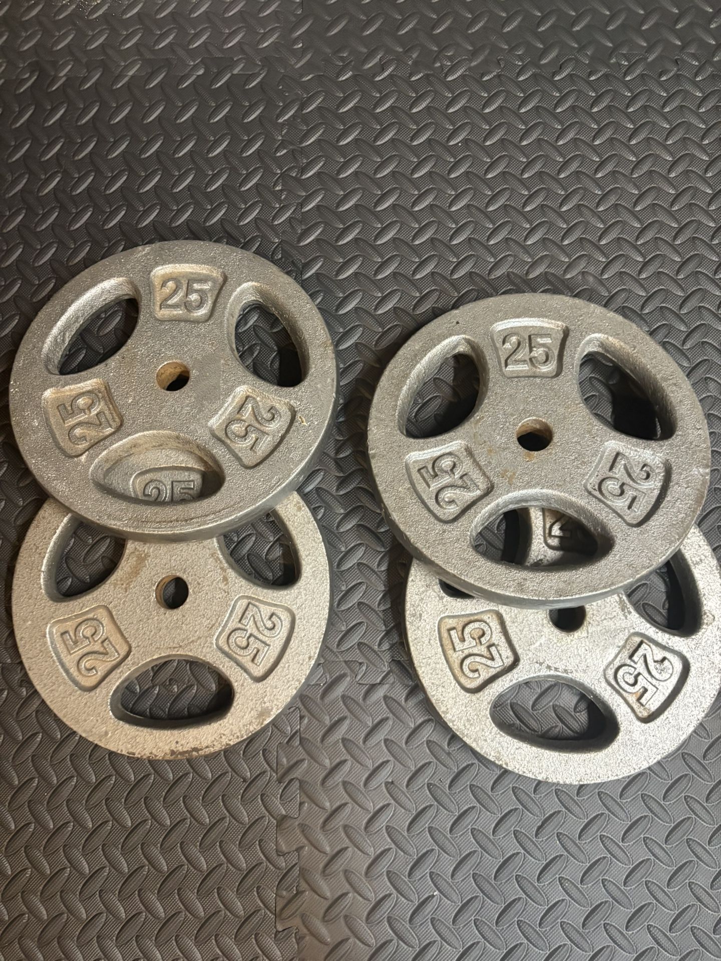 100lb Of Weight Plates/Free Weights