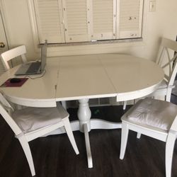  IKEA Brand Extendable Table And 4 Chair