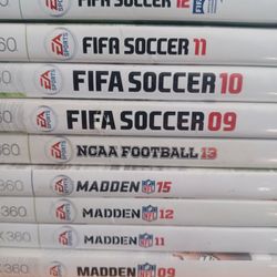 XBOX 360 FUTBOL-FOOTBALL GAMES BUNDLE $100 FINAL PRICE SAME DAY SHIPPING 