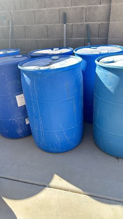 Plastic Blue Barrels