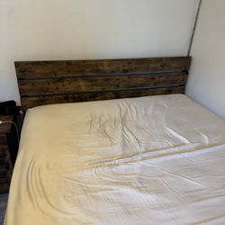Queen Bed Frame + Mattress