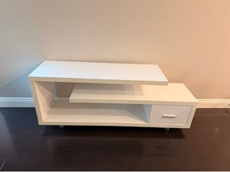 White tv stand
