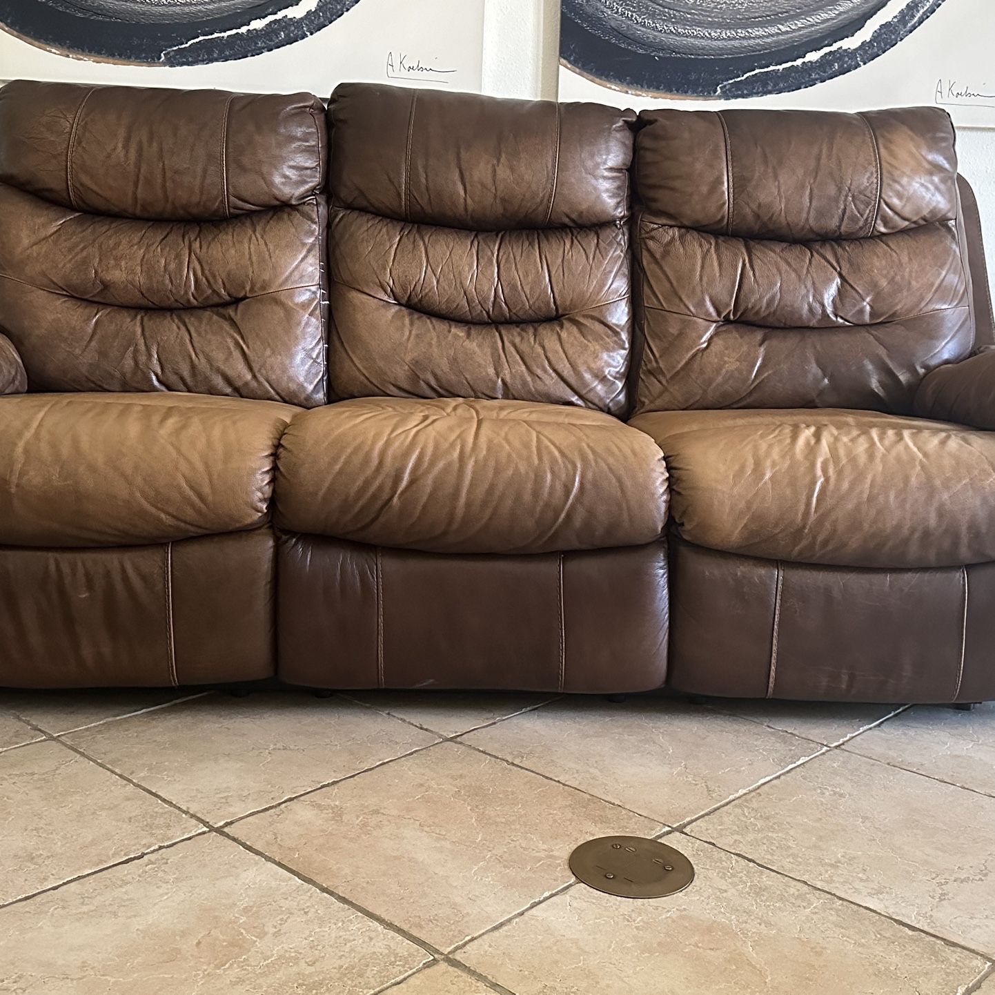 Ashley Reclining Sofa And Reclining Loveseat - Reduced to Sale