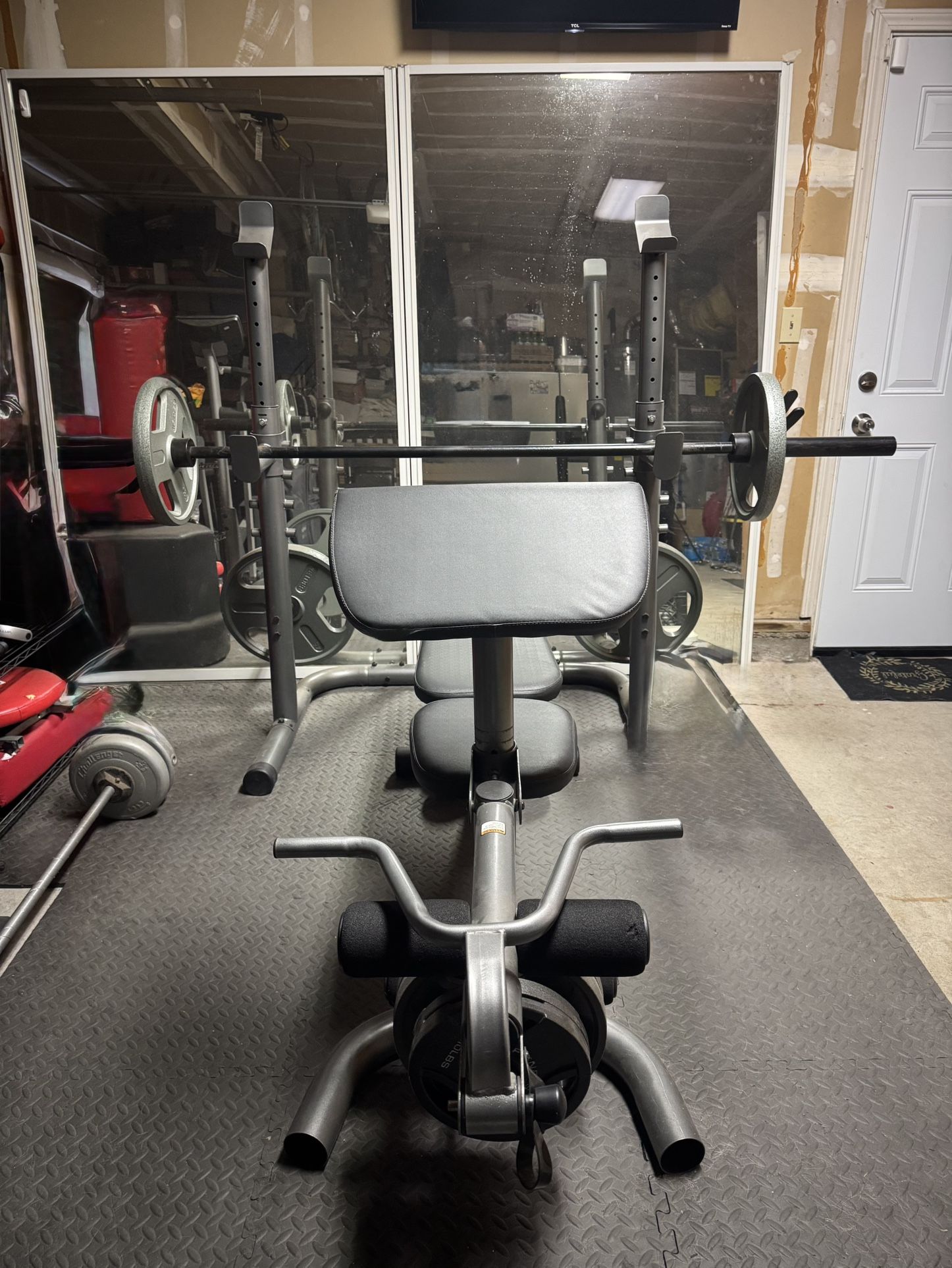 Workout Bench And Weights