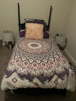 Twin Bed-frame and Headboard