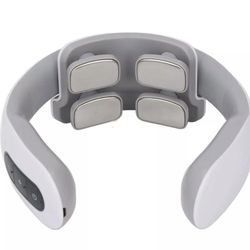 Electric Pulse Neck Massager Adjustable Multi Functional Portable 4 Head Kneading Pulse Shoulder Massager