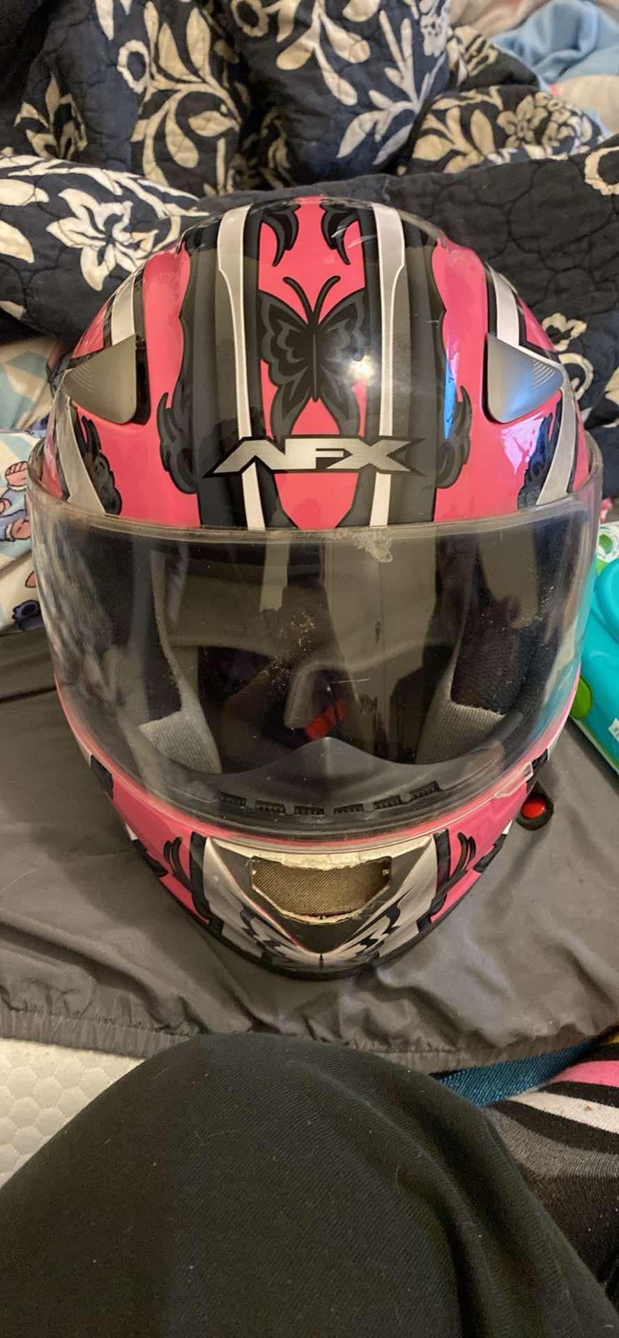 Pink Motorcycle Helmet