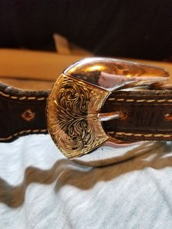 Handmade leather belt