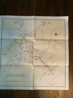 Panama Canal completion map