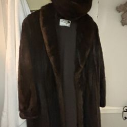 Fur Coat With Matching Hat