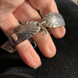 Handmade silverware braceket