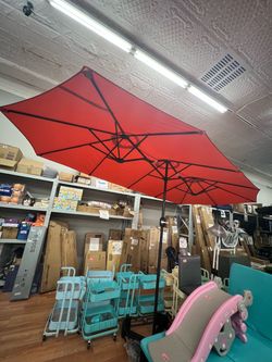 Large Rectangular Patio Umbrella