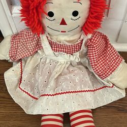 Doll, Raggedy Ann Cloth 23 in