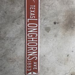 University Of Texas Mental Signage Memorabilia