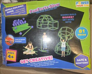 Fun Forts Glow Fort Building Kit for Kids STEM
