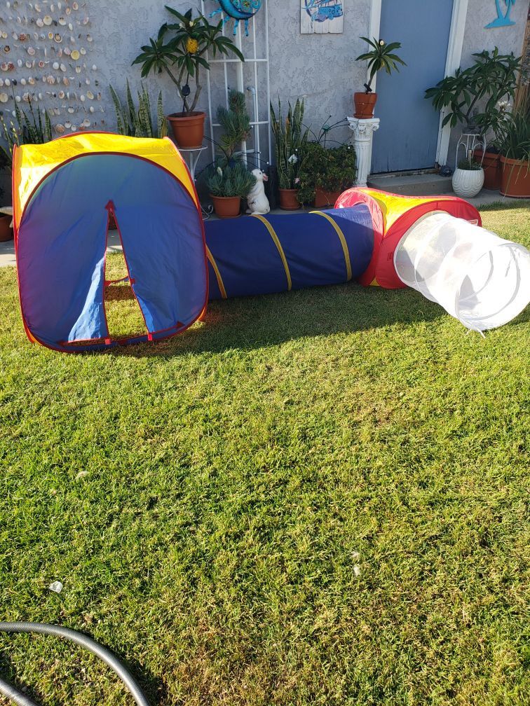 Kids Pop Up Tent Tunnel