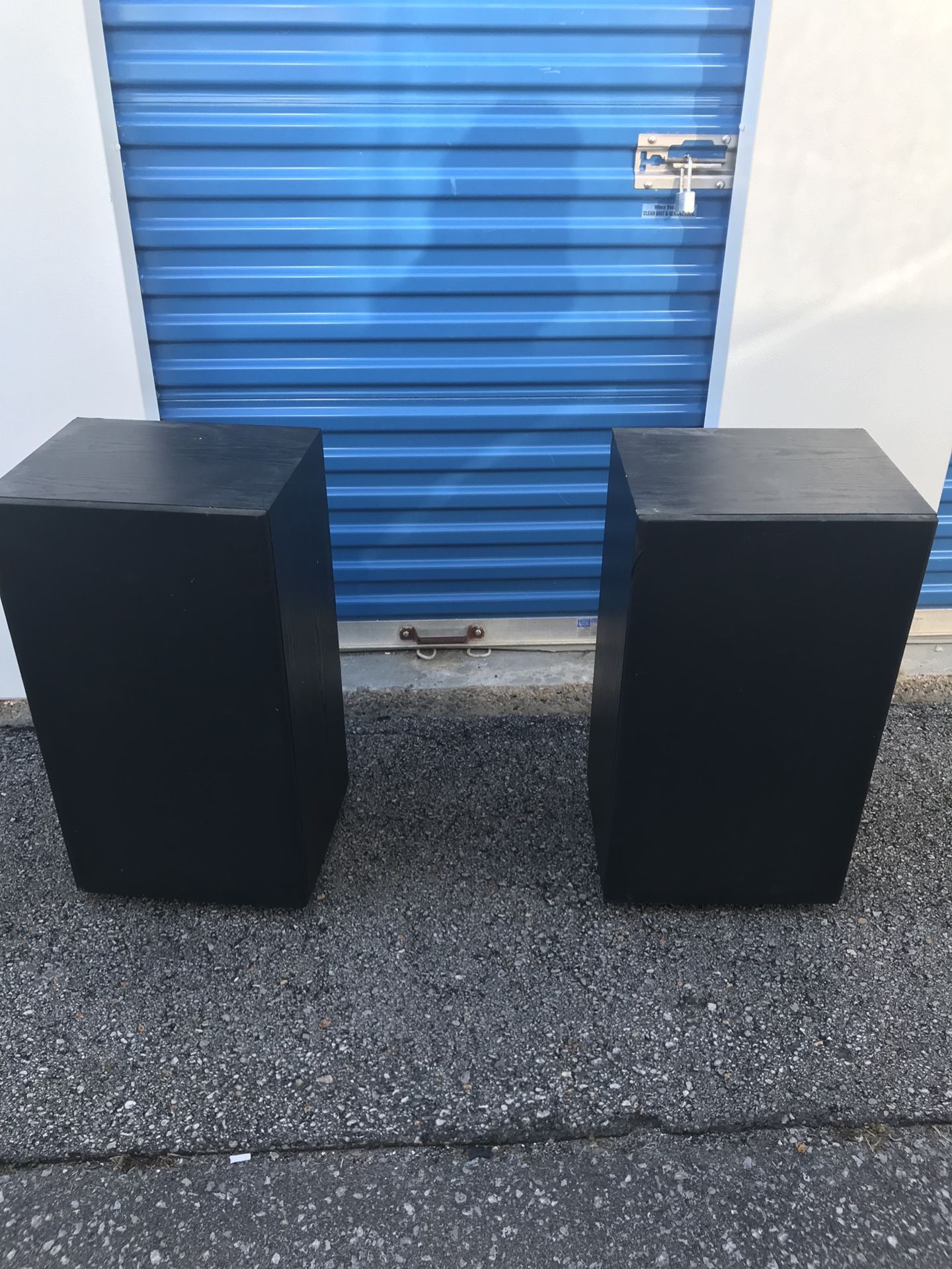 Two Large Speakers
