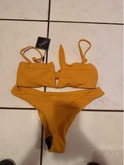 Mizaful yellow bikini set