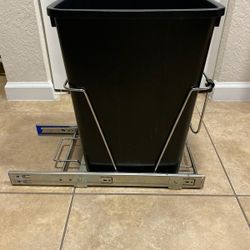 Trash Can With Sliding Mechanism For Kitchen 