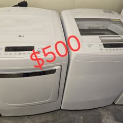 LG Washer And Electric Dryer 