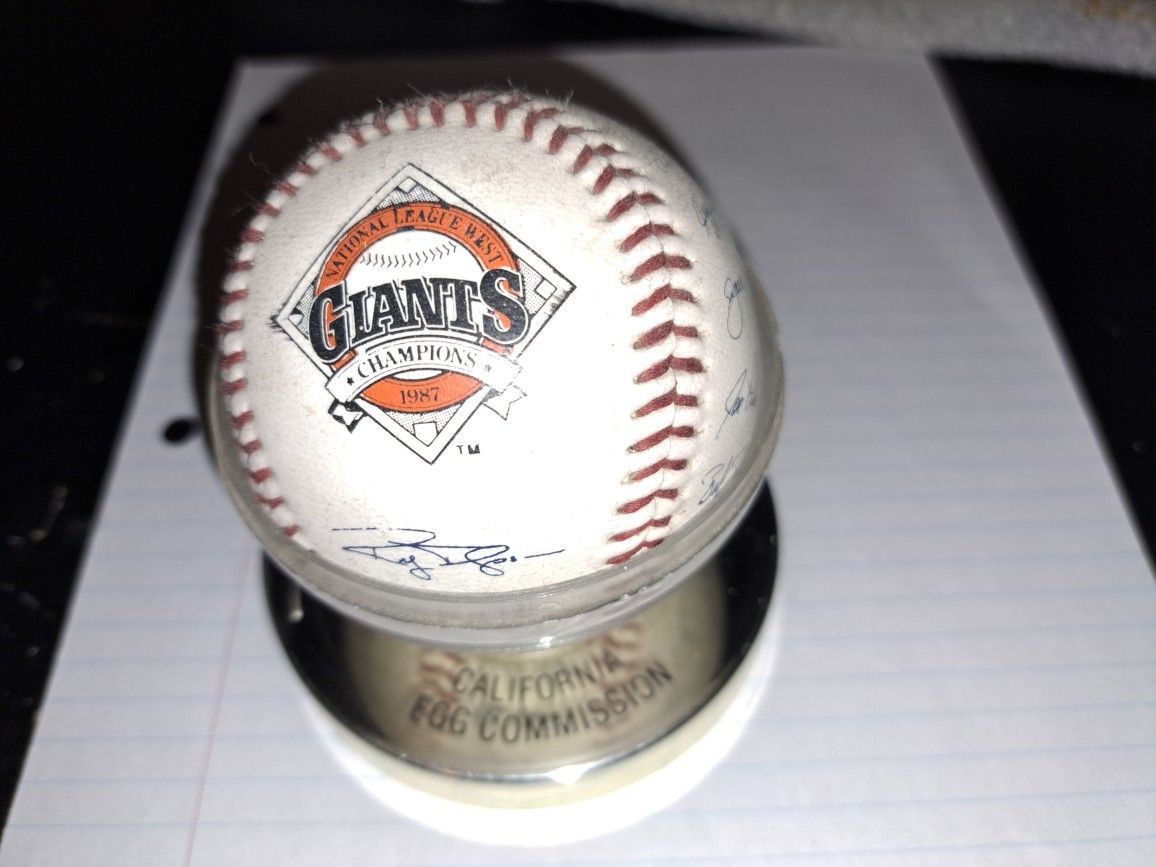 Giants Championship 1987 Baseball