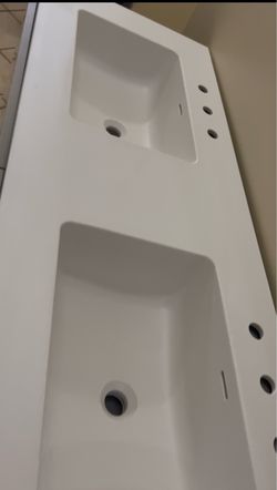 NEW !!Luxury Europe Floating Double Sink Bathroom Vanity with Cabinet. Made in Italy. Brand Arredo3