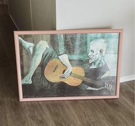 Vintage Pablo Picasso “The Old Guitarist” Framed Print